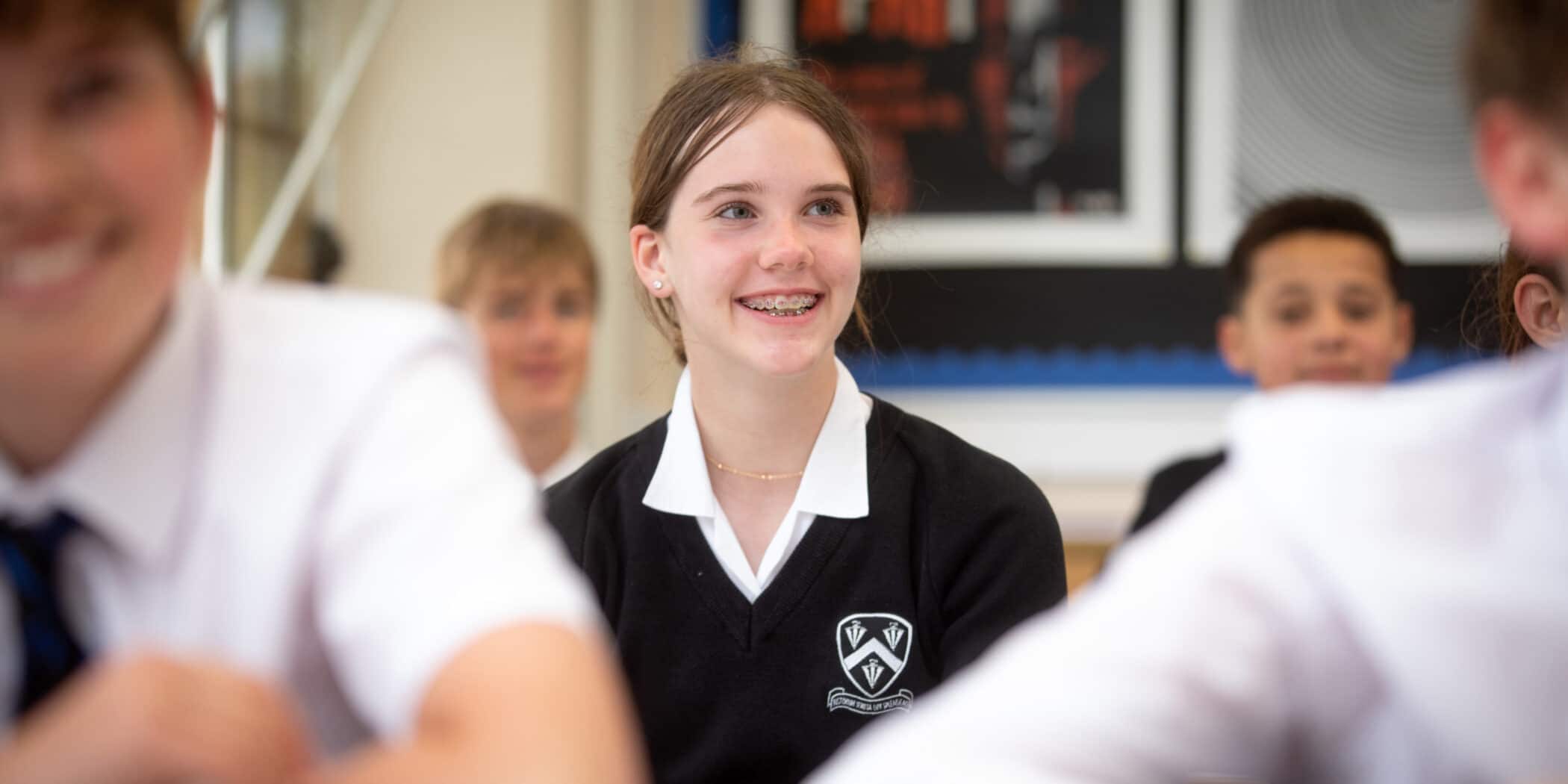 Bloxham school student welcoming smile
